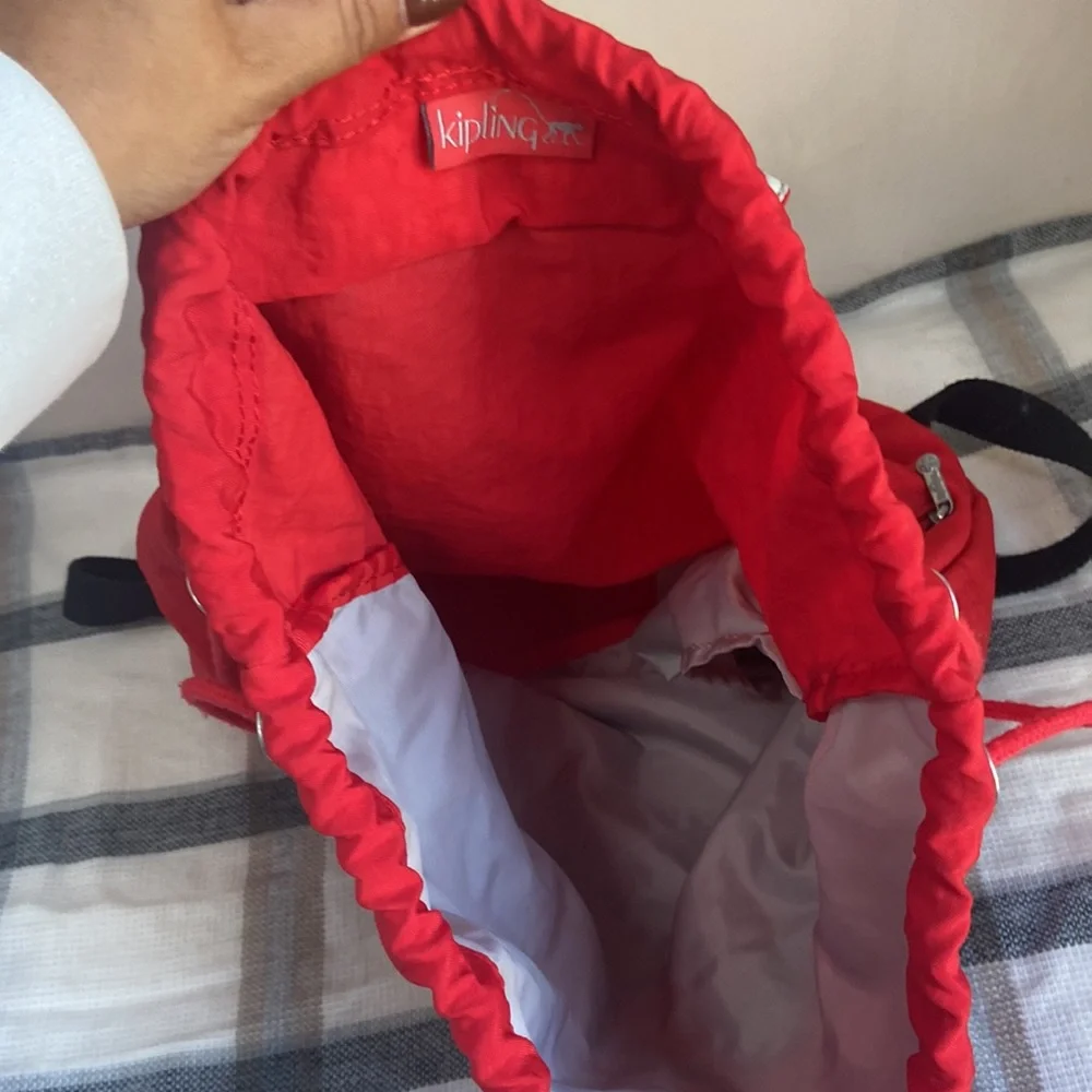 Kipling Red Backpack - Picture 6 of 8